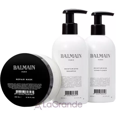 Balmain Paris Hair Couture Moisturizing Care Set  (shm/300ml + cond/300ml + mask/200ml)