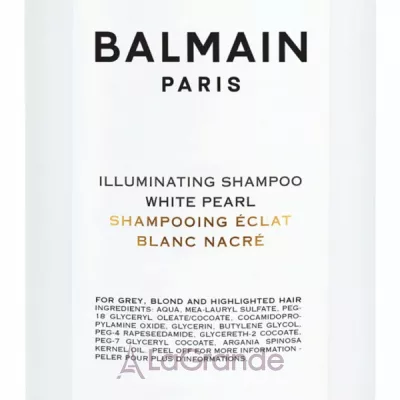 Balmain Paris Hair Couture Illuminating Shampoo White Pearl      
