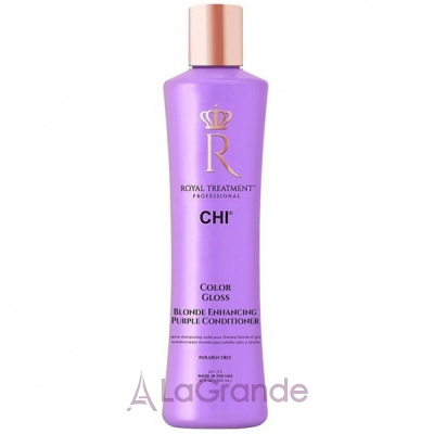 Chi Royal Treatment Color Gloss Blonde Enhancing Purple Conditioner     