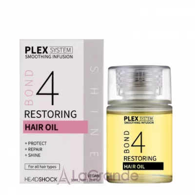 Headshock Plex System Restoring Hair Oil 4 ³    4