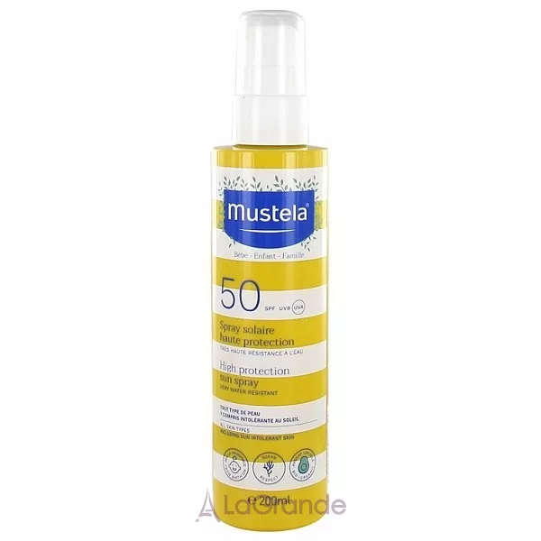 Mustela Bebe High Protection Sun Spray SPF 50 ������������� ����� ��� ������� � ���