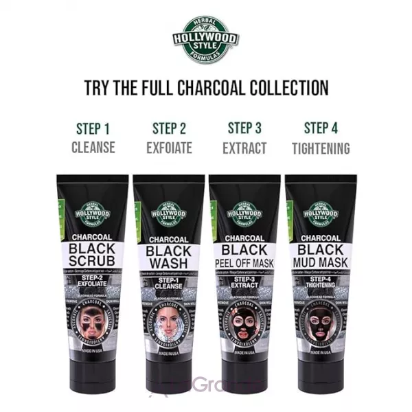 Hollywood Style Charcoal Black Scrub ������ ����� � ����������� �������