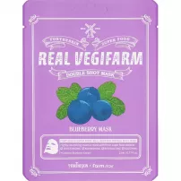 Fortheskin Super Food Real Vegifarm Double Shot Mask Blueberry ����� ��� ������������ ���������� ���� � ���������� �������