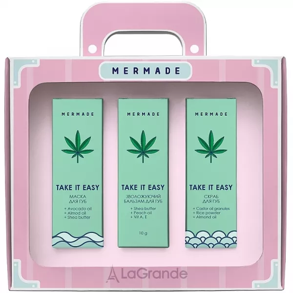 Mermade Take It Easy (lip/scr/30g + lip/mask/10g + lip/balm/10ml) ���� 