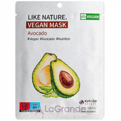 Eyenlip Like Nature Vegan Mask Avocado      