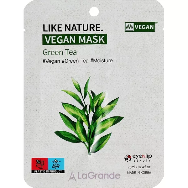 Eyenlip Like Nature Vegan Mask Green Tea �������� ����� ��� ������� � ���������� �������� ���