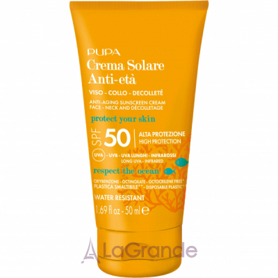 Pupa Anti-Aging Sunscreen Cream High Protection SPF 50   