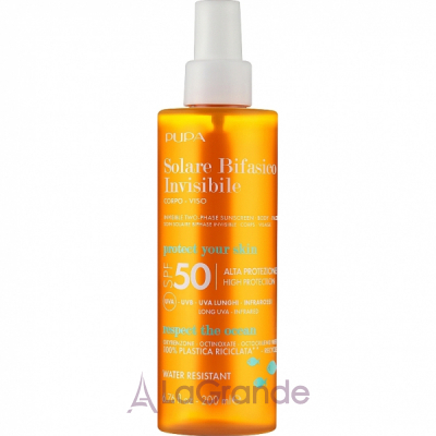 Pupa Two-Phase Sunscreen SPF 50 Body&Face    SPF 50    
