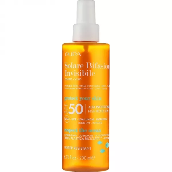 Pupa Two-Phase Sunscreen SPF 50 Body&Face ���������� �������������� ���� SPF 50 ��� ���� � ����