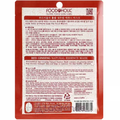 Food a Holic Natural Essence Mask Red Ginseng  3D    