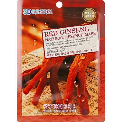 Food a Holic Natural Essence Mask Red Ginseng  3D    