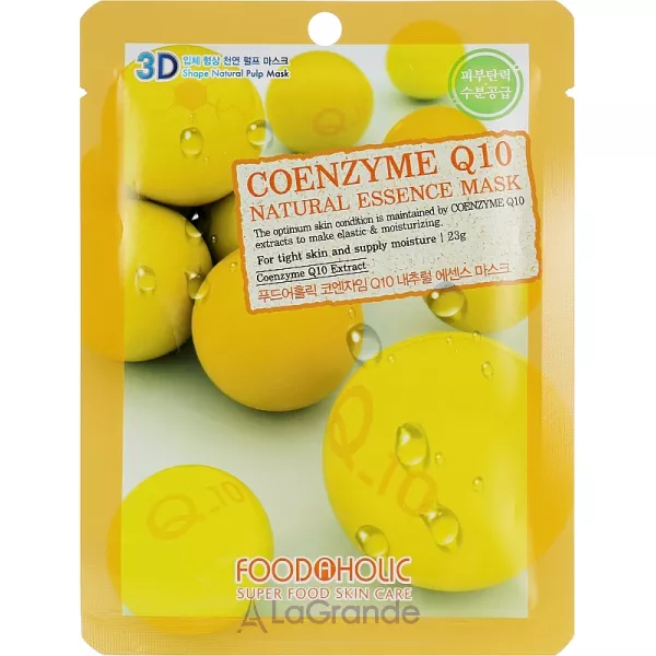 Food a Holic Natural Essence Mask Q10 Coenzyme �������� 3D ����� ��� ������� 