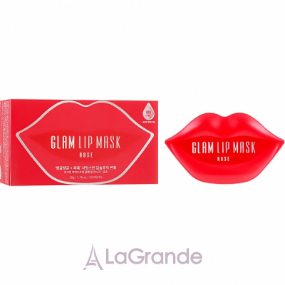 BeauuGreen Hydrogel Glam Lip Mask Rose      