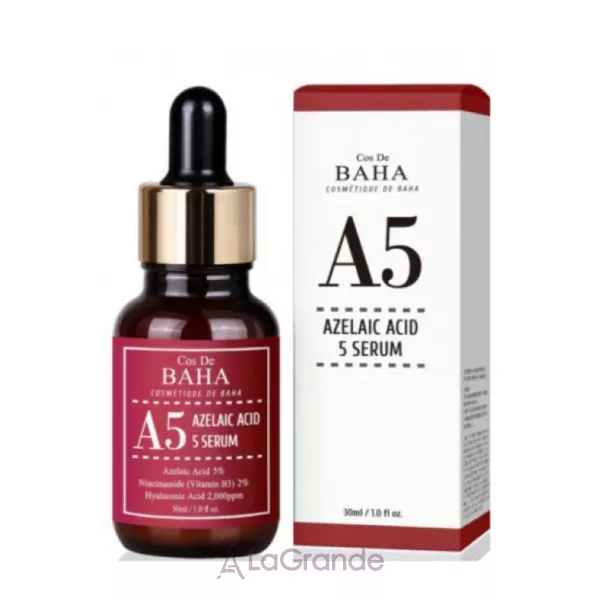 Cos De Baha Azelaic Acid 5% Serum �5 ��������� ��� ���� � ����������� �������� 5%