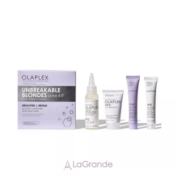 Olaplex Unbeakable Blondes Mini Kit ���� ������� ��� ������ (elixir/40ml + elixir/30ml + shm/20ml + mask/20ml)