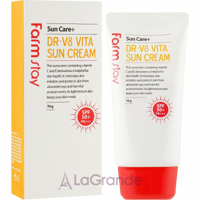 FarmStay DR-V8 Vita Sun Cream  ,  SPF50+