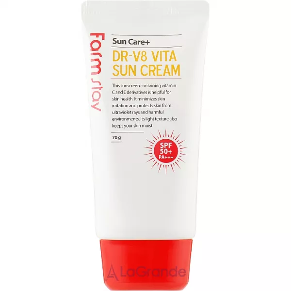 FarmStay DR-V8 Vita Sun Cream ���� �������������, ������������� SPF50+