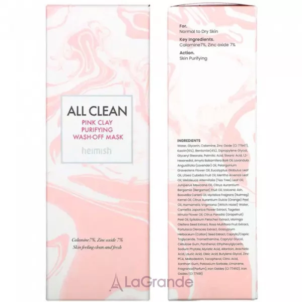 Heimish All Clean Pink Clay Purifying Wash Off Mask ��������� �������� �����