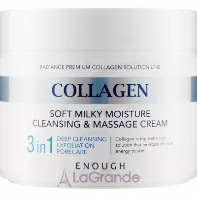 Enough Collagen Soft Milky Moisture Cleansing & Massage Cream       