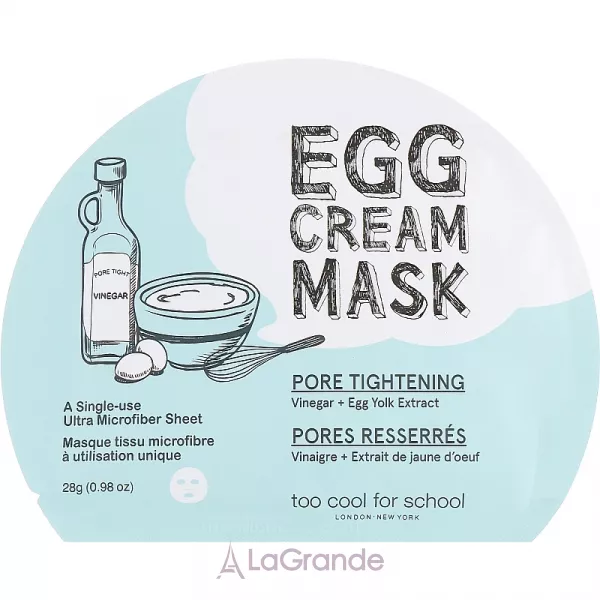 Too Cool For School Egg Cream Mask Pore Tightening �������� ����� � ������ ����������