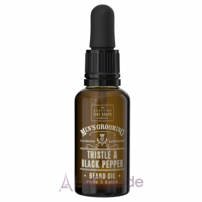 Scottish Fine Soaps Men's Grooming Thistle & Black Pepper Beard Oil   