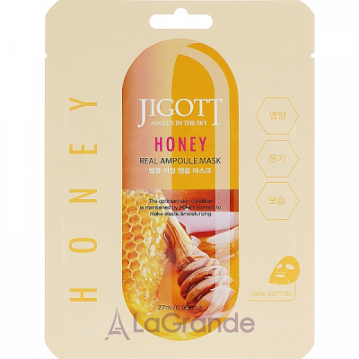 Jigott Real Ampoule Mask Honey     
