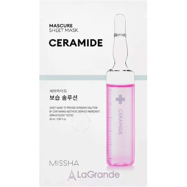 Missha Mascure Moisture Barrier Solution Sheet Mask Ceramide ������������� ����� ��� ������� � ���������