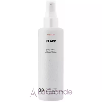 Klapp Multi Level Performance Sun Protection Invisible Face & Body Glow Spray SPF30      