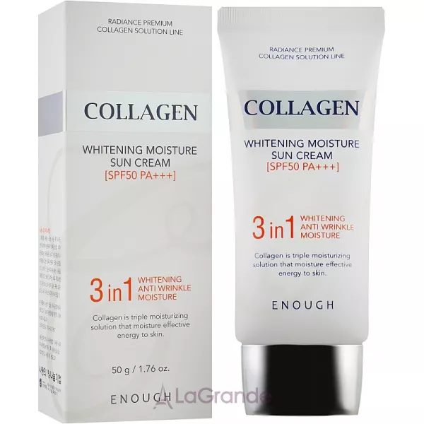 Enough Collagen 3in1 Whitening Moisture Sun Cream SPF50 PA+++ ������������� ���� ��� ������� � �������� ���������