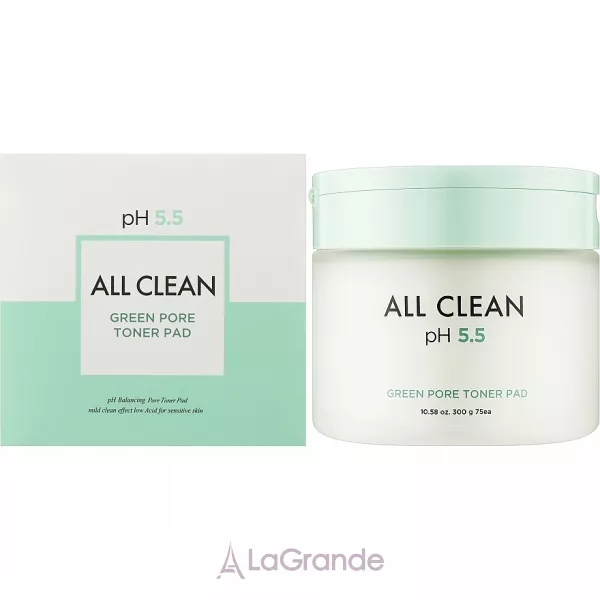 Heimish All Clean pH 5.5 Green Pore Toner Pad ��������� �����-���� ��� ���� (75 ��.)
