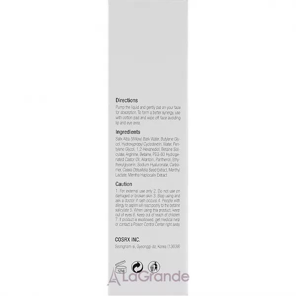 Cosrx Two in One Poreless Power Liquid ������� ��� �������� ���