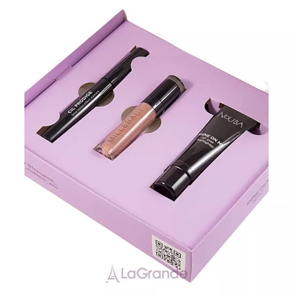 NoUBA Shine On Me Gift Set Nude (mascara/9ml + lipstick/6ml + highlighter/30ml) ����� 