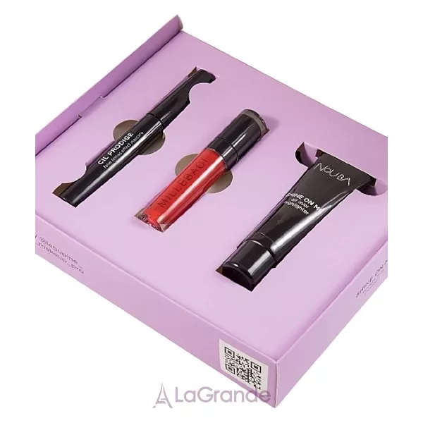 NoUBA Shine On Me Gift Set Red (mascara/9ml + lipstick/6ml + highlighter/30ml) ����� 