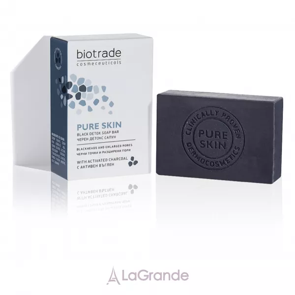 Biotrade Pure Skin Black Detox Soap Bar ����-������ ����� ������ ����� �� ���������� ��� ��� ������� �� ���