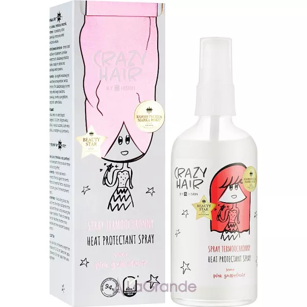 HiSkin Crazy Hair Heat Protectant Spray Pink Grapefruit ������������� ����� ��� ������� 