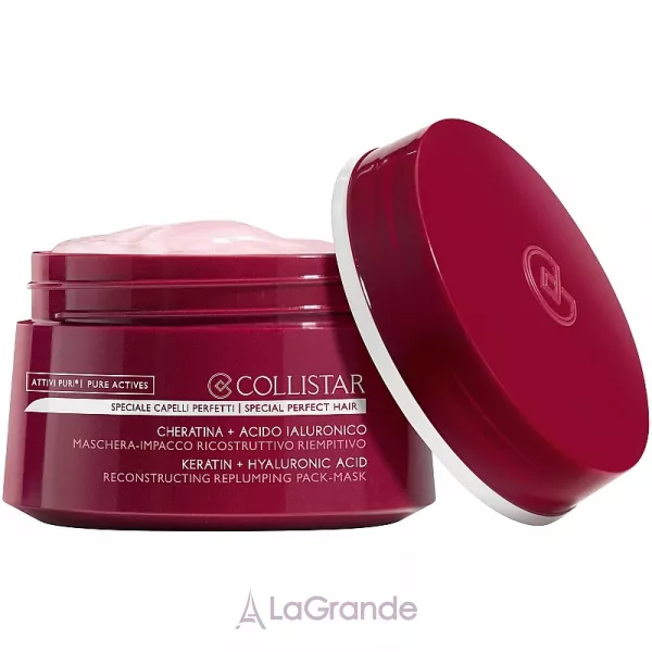 Collistar Pure Actives Keratin + Hyaluronic Acid Reconstructive Replumping Mask ����������������� ����� ��� �����