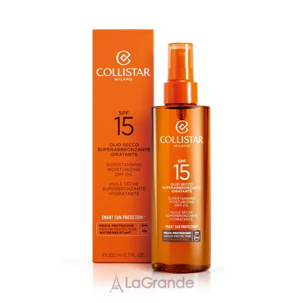 Collistar Supertanning Moisturizing Dry Oil SPF 15 ����� ����� ��� ������������ ������ SPF 15