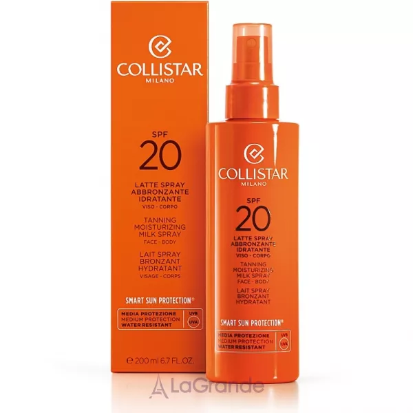 Collistar Tanning Moisturizing Milk Spray SPF 20 ����� ��� ������ SPF 20