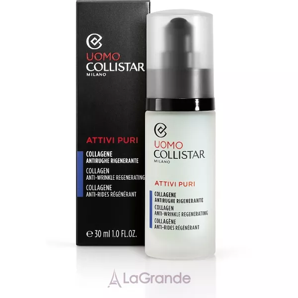 Collistar Uomo Attivi Puri Collagen Anti-Wrinkle Regenerating ���������� � ��������� ��� �������: ���������������, ����� �������