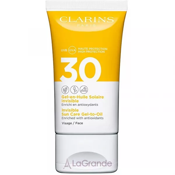 Clarins Gel-en-Huile Solaire Invisible Visage SPF 30 �������������� ���� ��� ����