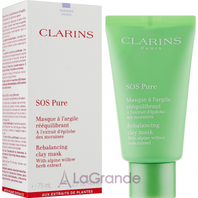 Clarins SOS Pure Emergency Mask with Rebalancing Clay   , 