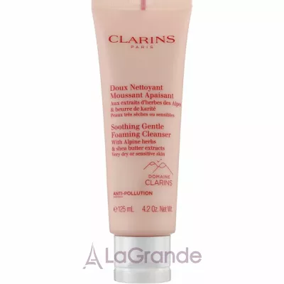 Clarins Soothing Gentle Foaming Cleanser With Alpine Herbs      