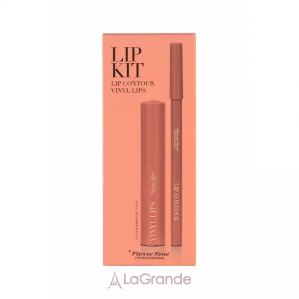 Pierre Rene Lip Kit (lip/pencil/1.4g + lipstick/8ml) ���� ��� ������ ���