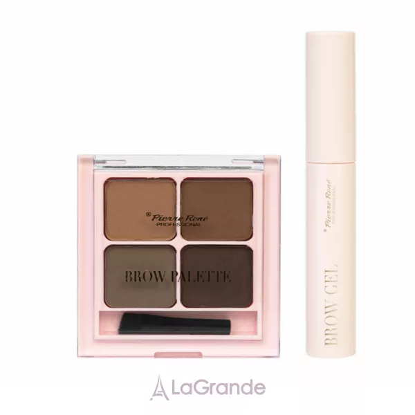 Pierre Rene Brow Kit (brow gel/10ml + brow palette) ���� ��� ������ ���