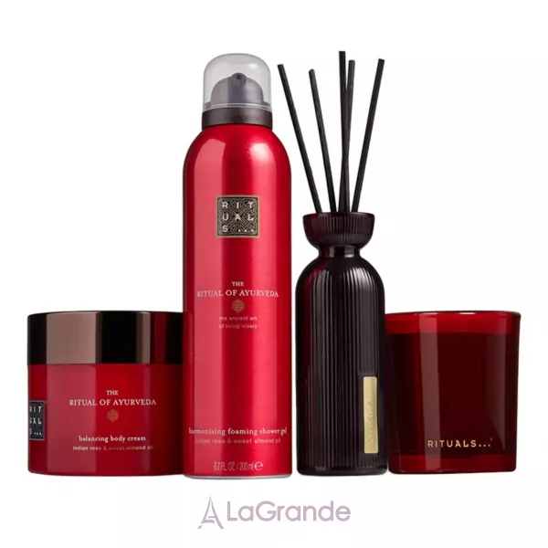Rituals The Ritual of Ayurveda Large Gift Set ����� (sh/gel/200ml + b/cr/200ml + diffuser/70ml + candle/140g)