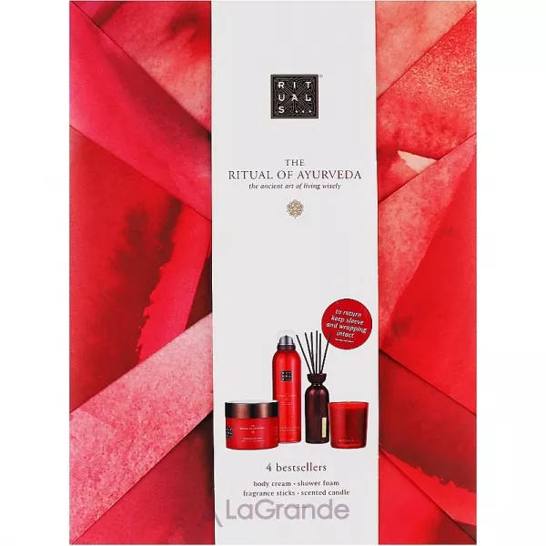 Rituals The Ritual of Ayurveda Large Gift Set ����� (sh/gel/200ml + b/cr/200ml + diffuser/70ml + candle/140g)