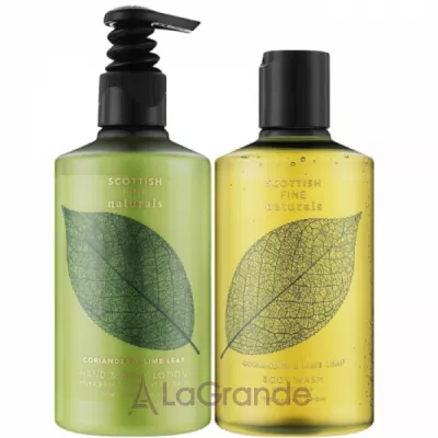Scottish Fine Soaps Coriander & Lime Leaf Luxury Gift Duo (sh/gel/300ml + lot/300ml)