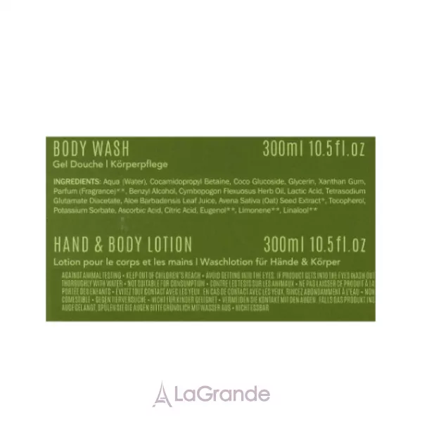 Scottish Fine Soaps Coriander & Lime Leaf Luxury Gift Duo ����(sh/gel/300ml + lot/300ml)