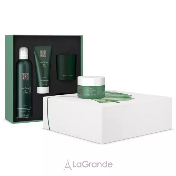 Rituals The Ritual of Jing Medium Set ����� (sh/foam/200ml + candle/140g + b/cr/100ml + b/scrub/125g)