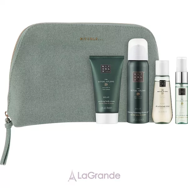 Rituals The Ritual Of Jing Treat Gift Set ����� (sh/foam/50ml + b/cr/70ml + dry/oil/50ml + mist/20ml+bag)